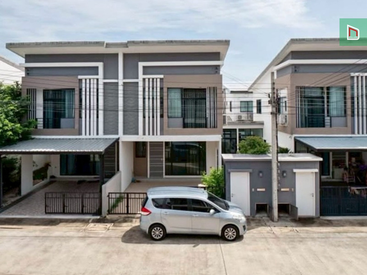 For SaleHouseNonthaburi, Bang Yai, Bangbuathong : Single house The Trust 95 Ratchaphruek-Rattanathibet (Project 3) 29 sq m, 3 bedrooms, 3 bathrooms, 3.3 million, quiet, convenient travel on many routes, near the BTS Bang Phlu Station.