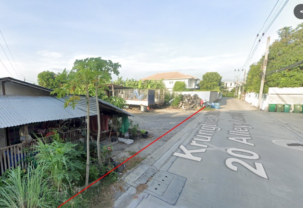 ที่ดินพัฒนาการ ศรีนครินทร์ : ขาย ให้เช่าที่ดิน 1 ไร่ กรุงเทพกรีฑา 20 ที่ดินถมแล้ว ติดถนนคอนกรีต