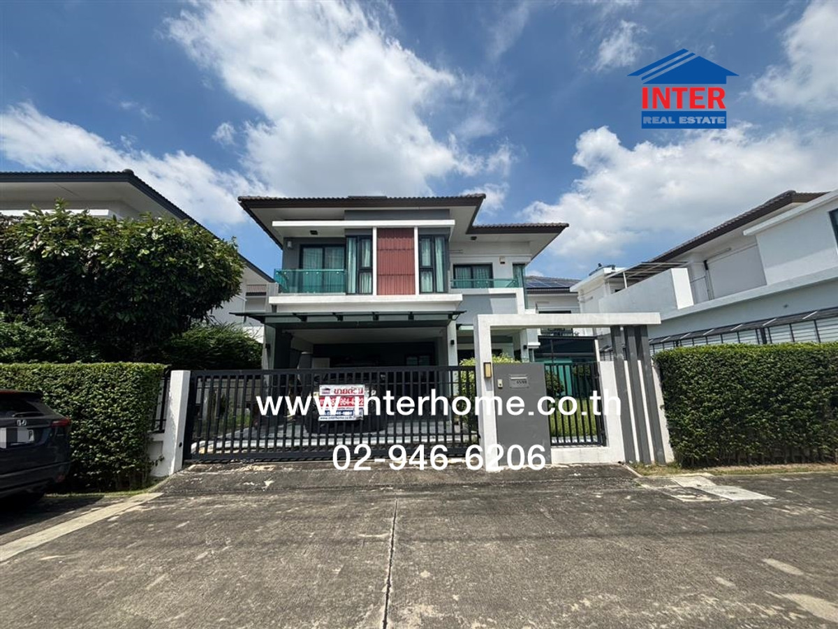 ขายบ้านปทุมธานี รังสิต ธรรมศาสตร์ : บ้านเดี่ยว 2 ชั้น 68 ตร.ว. หมู่บ้านเอ็นซีออนกรีน ฌาร์ม คลาสสิก ซอยลำลูกกา71 ลำลูกกา ปทุมธานี