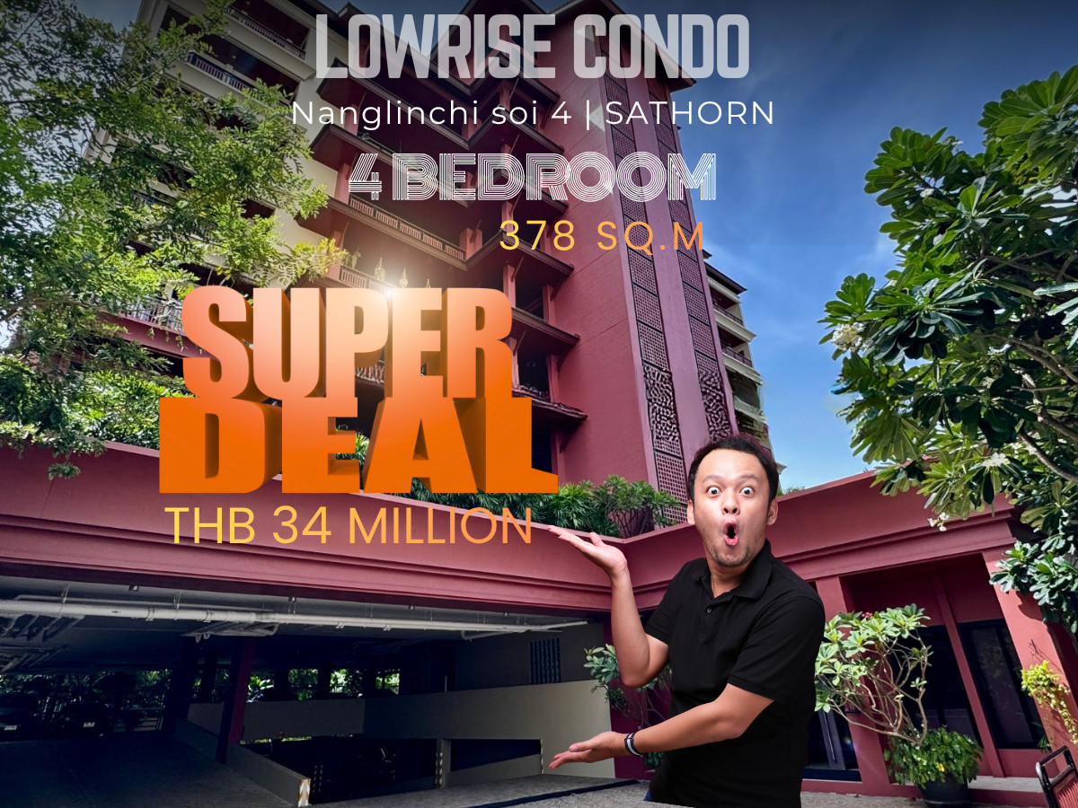 For SaleCondoSathorn, Narathiwat : 4-Bedroom 378 sq.m Supreme Residence | Below Market Value | THB 34 Million
