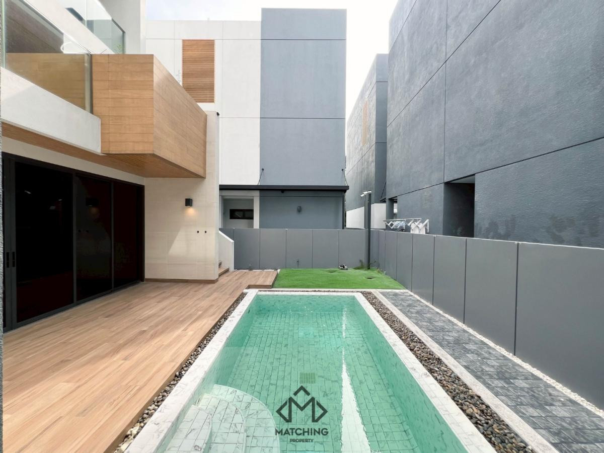 HouseRama3 (Riverside),Satupadit : Single house BAAN 365 RAMA3 with private swimming pool + elevator, good location near Kings College and Shrewsbury, call 098-654-2399.