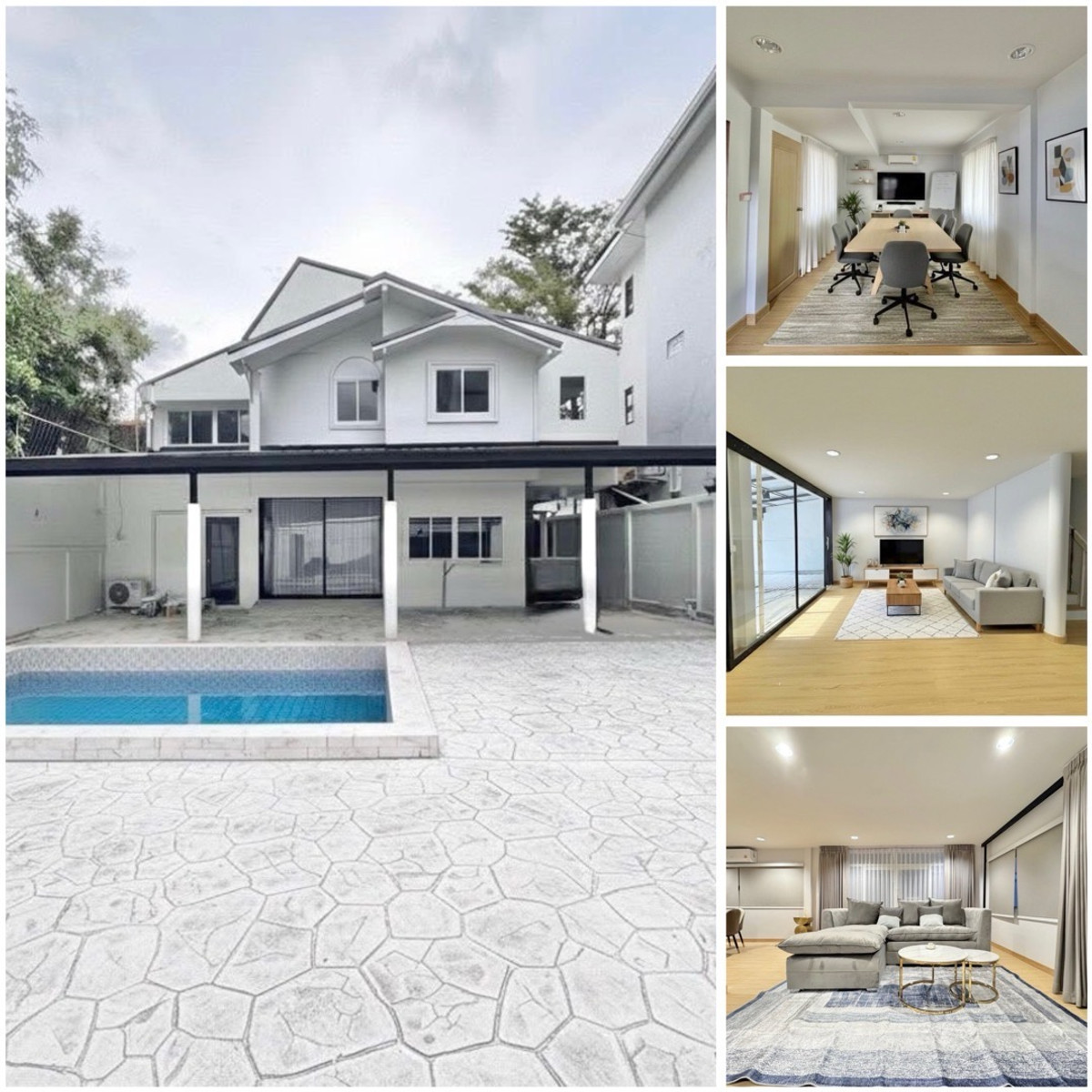 For RentHouseRatchadapisek, Huaikwang, Suttisan : 🔥🔥30383🔥🔥Luxury detached house for rent near MRT Sutthisan (1.5 km), 5 bedrooms🌐LINE ID : @fastforrentcondo