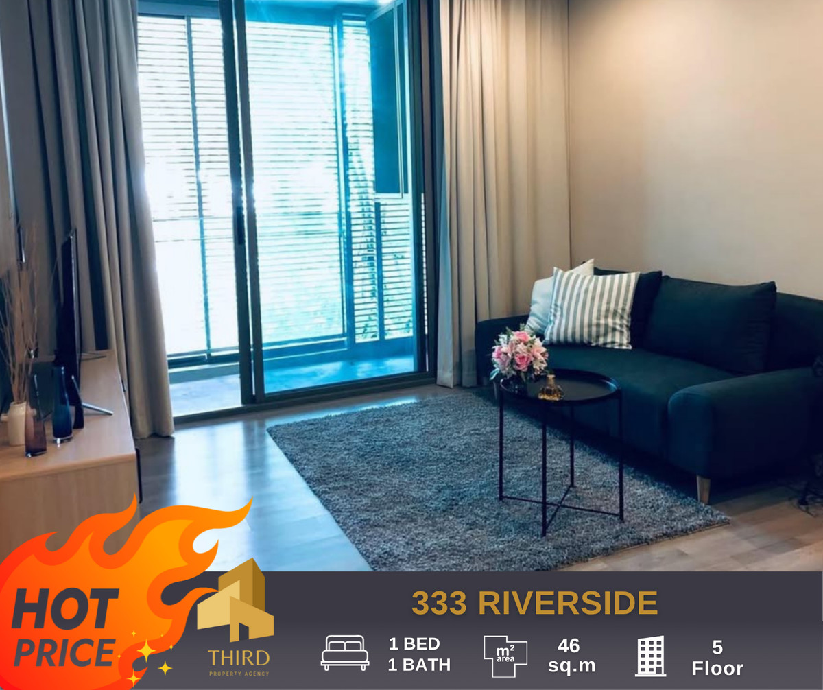 ให้เช่าคอนโดบางซื่อ วงศ์สว่าง เตาปูน : ให้เช่า ✨333 Riverside ✨ห้องเฟอร์นิเจอร์และเครื่องใช้ไฟฟ้าครบ พร้อมเข้าอยู่//สอบถามเพิ่มเติมที่ LineID:@thirdproperty 