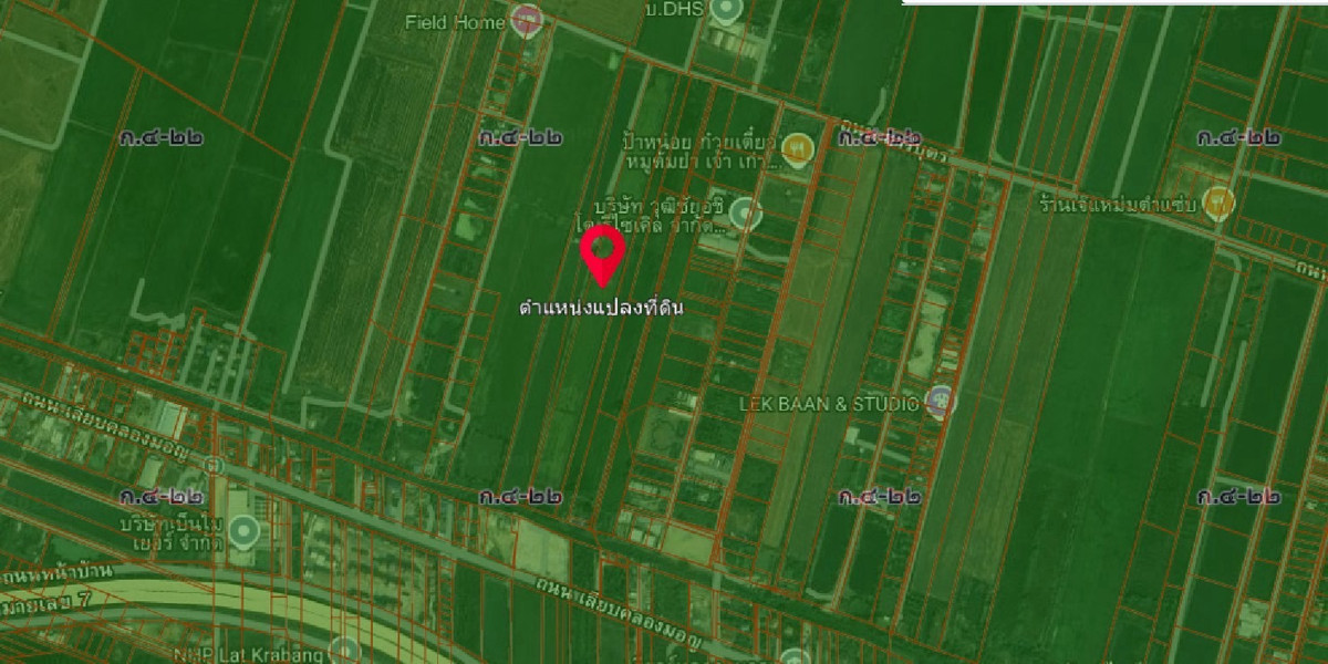 For SaleLandLadkrabang, Suwannaphum Airport : Land for sale, area 23-1-96 rai, Saribut Road, Thap Yao Subdistrict, Lat Krabang District, Bangkok.