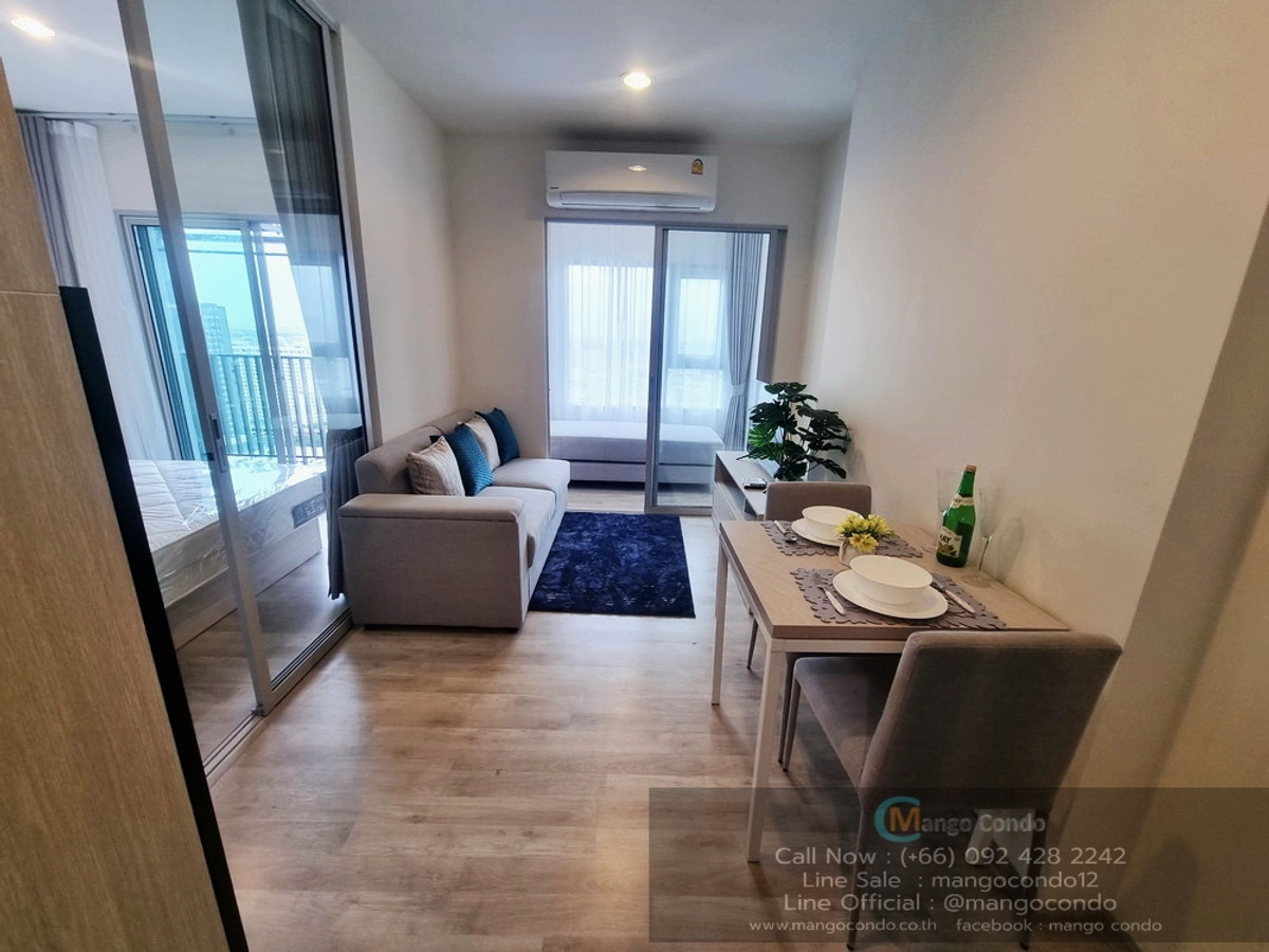 ให้เช่าคอนโดรามคำแหง หัวหมาก : ให้เช่า 13,000 บาท 2 ห้องนอน นิช โมโน รามคำแหง ชั้น 27 ตึกบี พร้อมอยู่ รถไฟฟ้าสายสีส้ม สถานีหัวหมาก