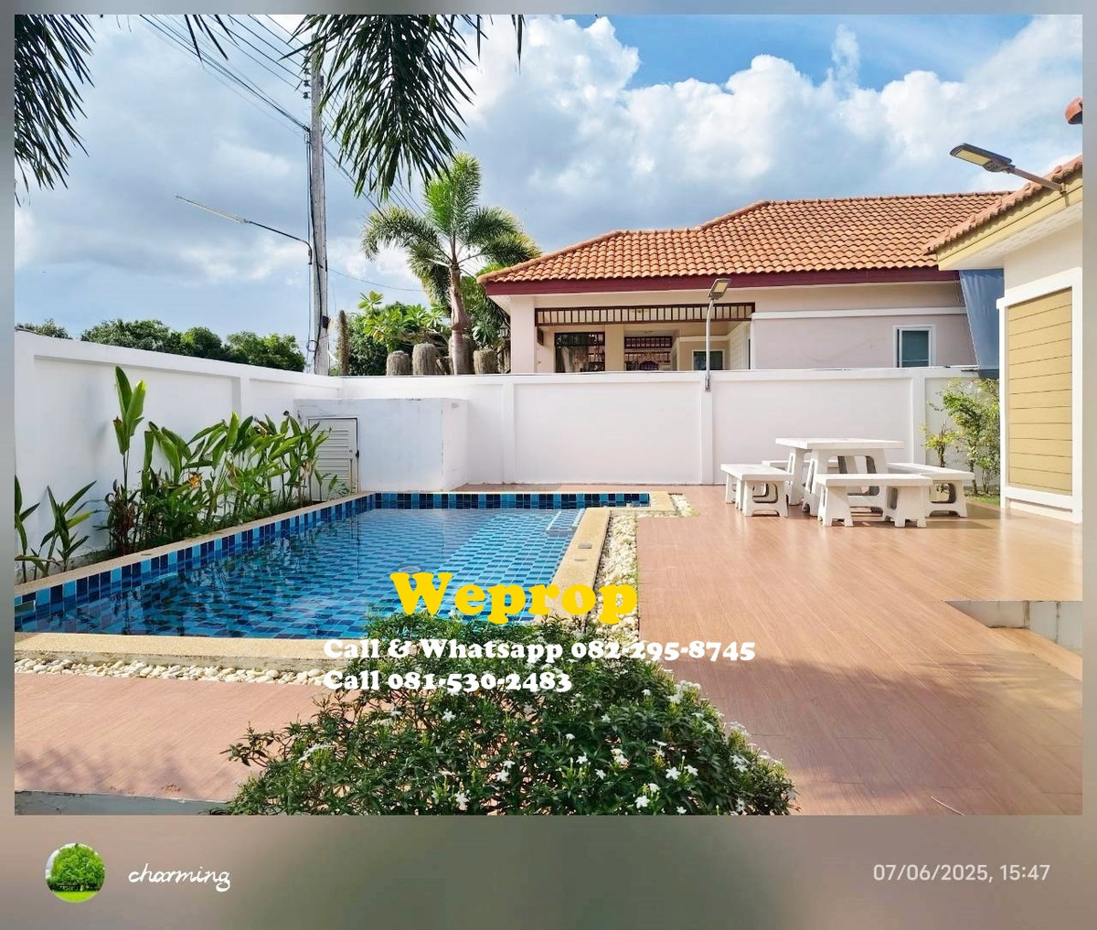 For SaleHouseHuahin, Prachuap Khiri Khan, Pran Buri : House with swimming pool for sale 