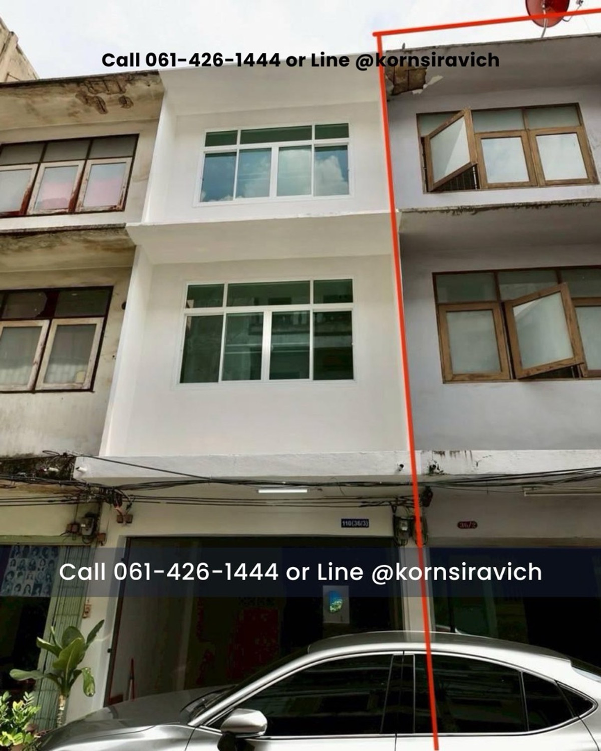 For RentTownhomeSathorn, Narathiwat : Townhome for rent, Sathorn 11, near BTS St. Louis, 600 meters, able to do business.