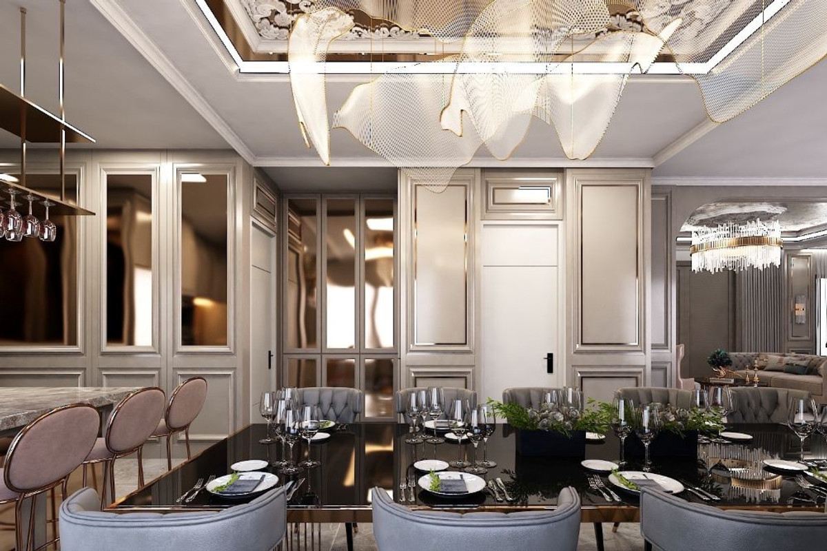 For sale or rent, 2-story luxury detached house, Grand Bangkok Boulevard, Krungthep Kreetha, 135 sq m, pets allowed. Fully decorated Near Suvarnabhumi Airport Loading...