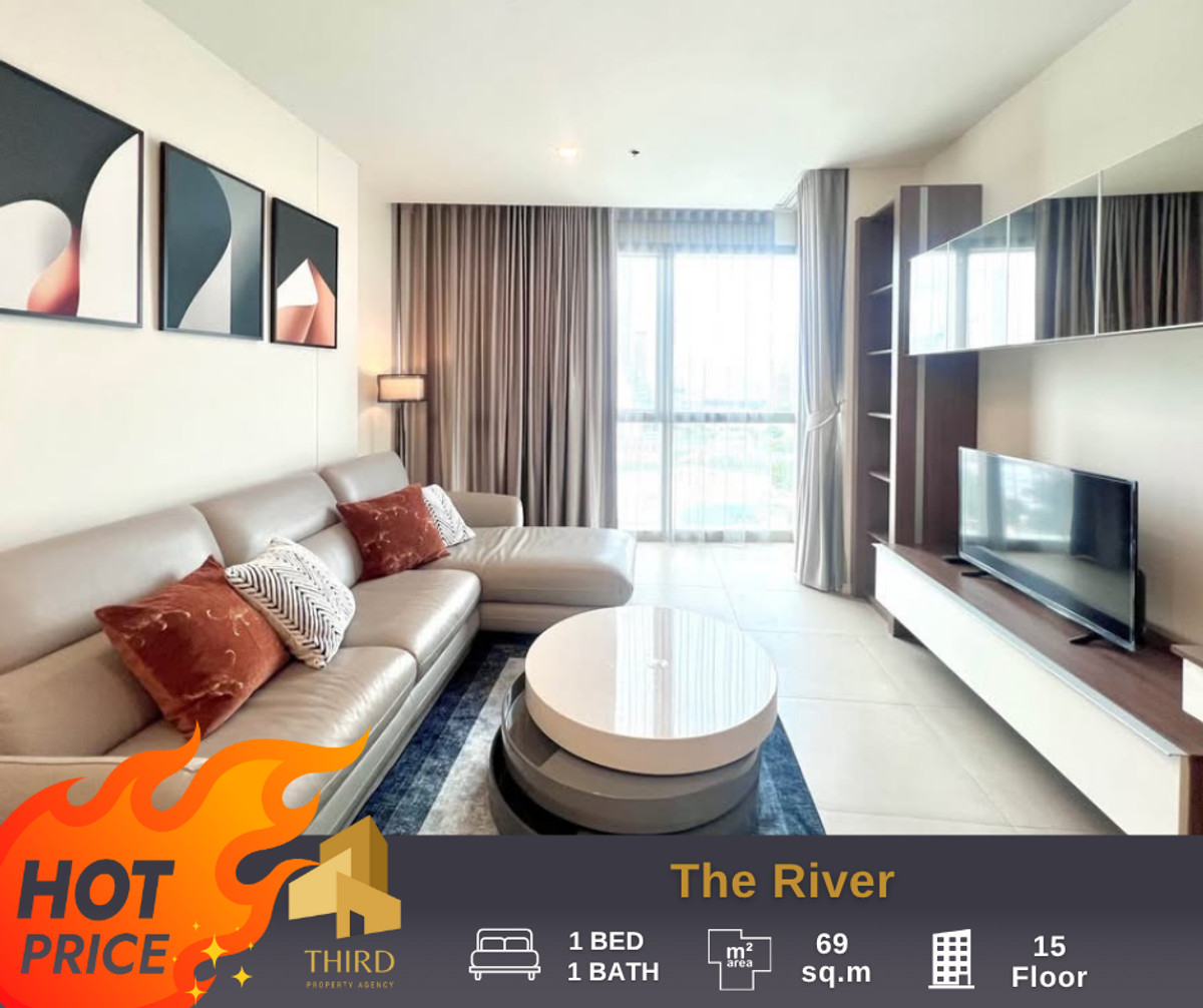 ให้เช่าคอนโดวงเวียนใหญ่ เจริญนคร : ให้เช่า "✨ The River  ✨ เฟอร์นิเจอร์และเครื่องใช้ไฟฟ้าครบ พร้อมเข้าอยู่ ///สอบถามที่ LineID:@thirdproperty