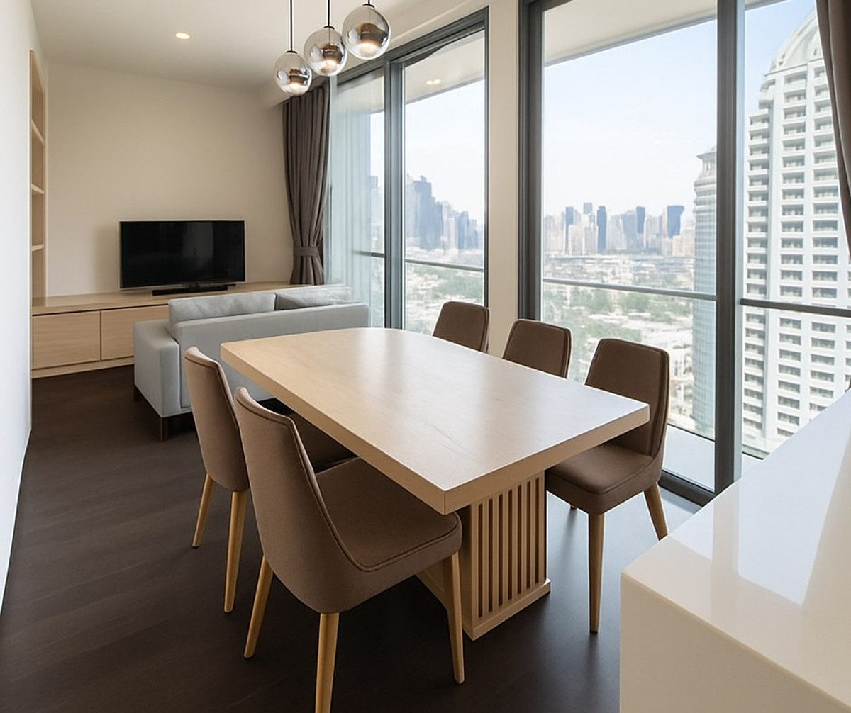 ให้เช่าคอนโดสุขุมวิท อโศก ทองหล่อ : ให้เช่า Laviq Sukhumvit 57, 2 ห้องนอน 86 ตร.ม. ชั้นสูง, ใกล้ BTS