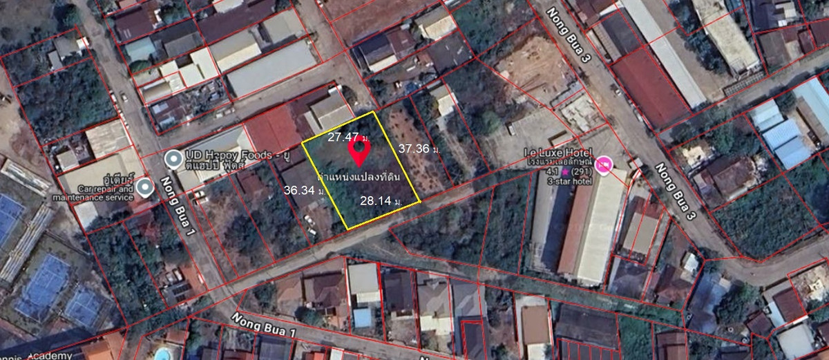 Empty land for sale near UD, Nittayo Road, Soi Nong Bua 1, Udon Thani, 262 sq m. Loading...
