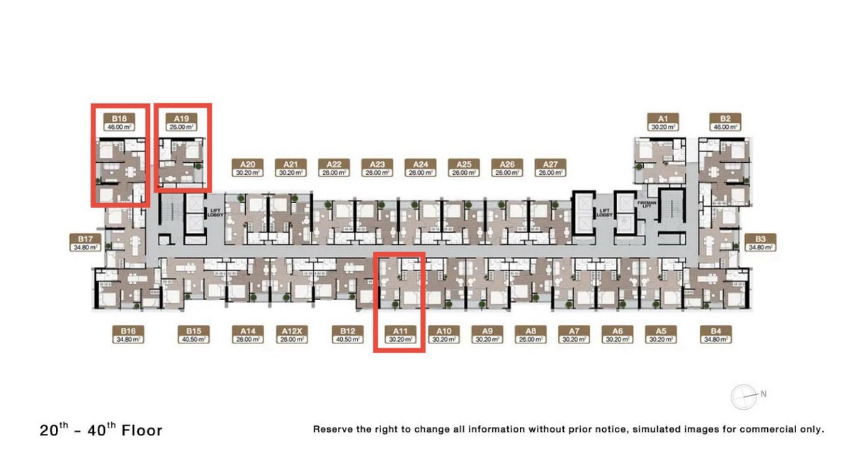 ขายดาวน์คอนโดพระราม 9 เพชรบุรีตัดใหม่ RCA : Foreign Quota Units for Sale