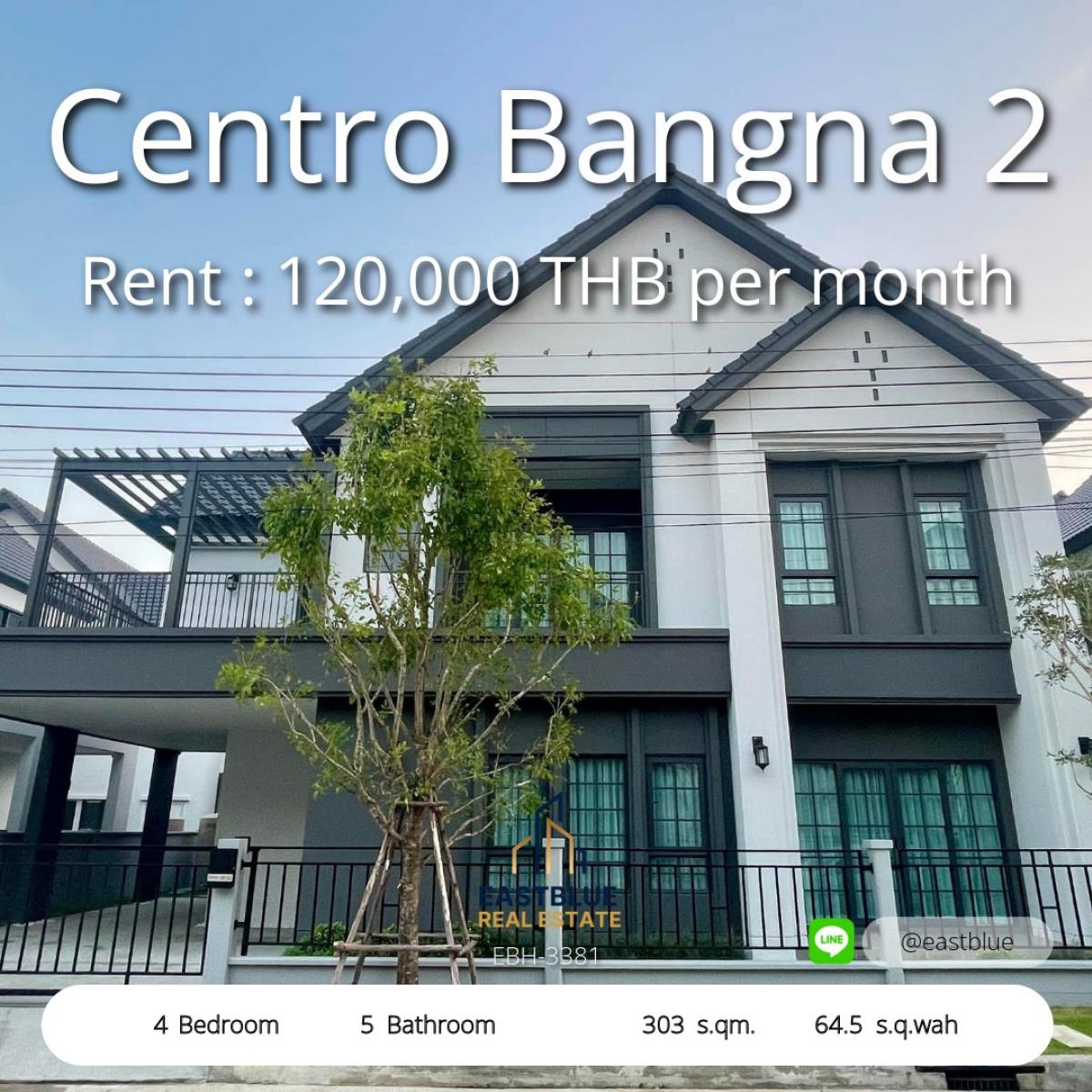For RentHouseBangna, Bearing, Lasalle : Luxurious 4 bedroom house in the heart of Bangna, ready for rent! 
Luxury 4-Bedroom House in Bangna Available for Rent Now!