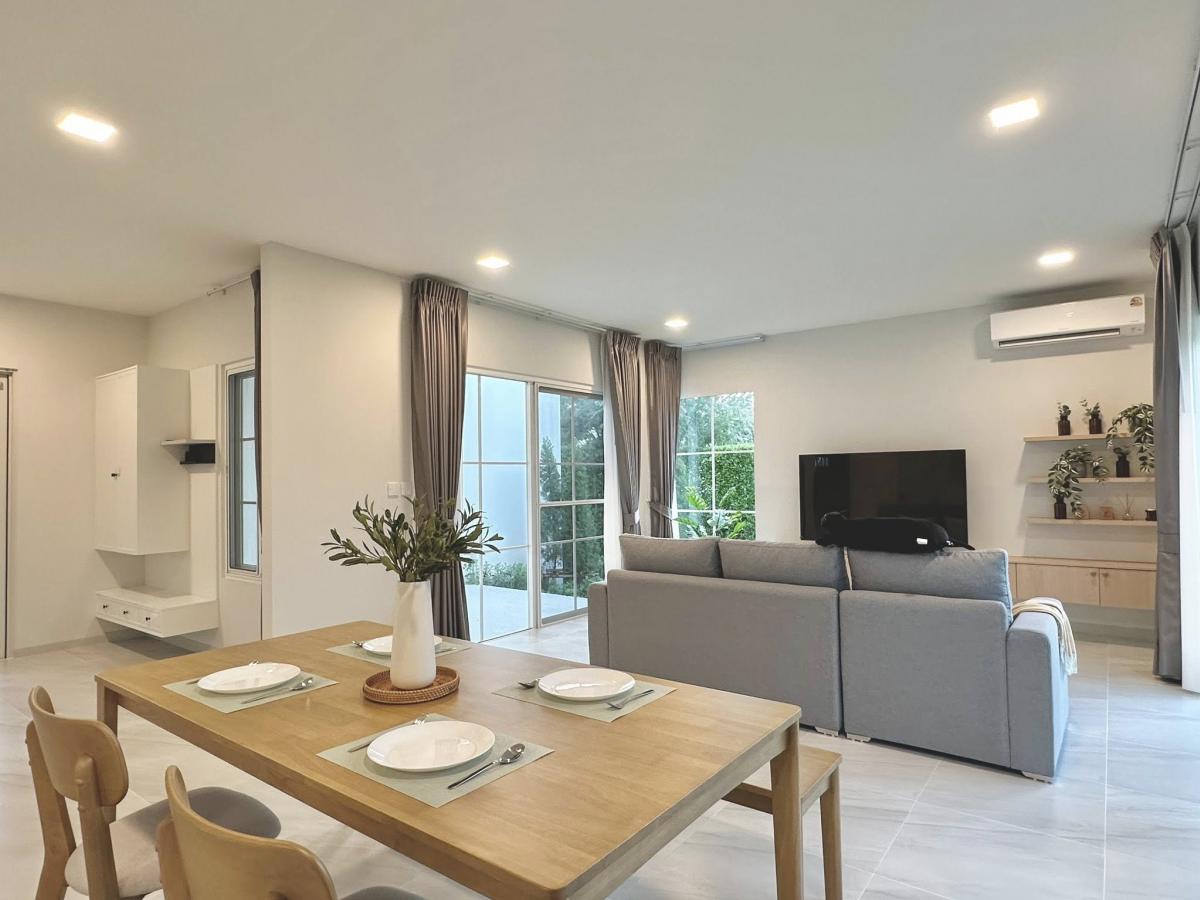 ให้เช่าบ้านบางนา แบริ่ง ลาซาล : Chaiyapruek Bangna Km.15 บ้านมุมสวย 3 นอน 4 น้ำ พร้อมอยู่ เช่า 85,000 บาท ใกล้สนามบินสุวรรณภูมิและเมกะบางนา