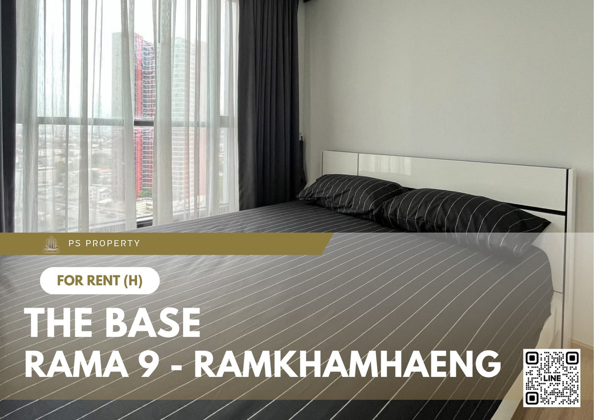 For RentCondoRama9, Petchburi, RCA : For rent 📍 The Base Rama 9 - Ramkhamhaeng 📍 Fully furnished and equipped, near Airport Link Ramkhamhaeng