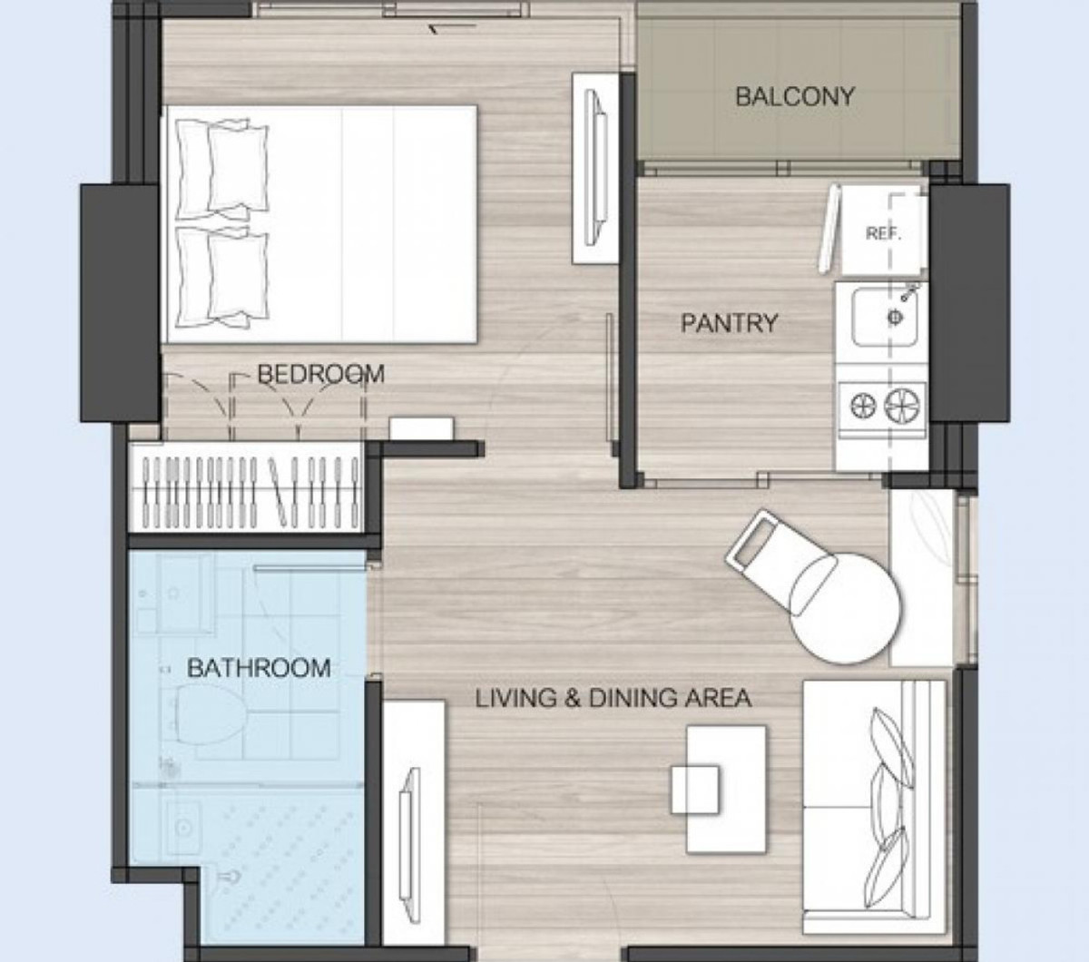 For SaleCondoRattanathibet, Sanambinna : For sale: Skyline Rattanathibet, Skyline Rattanathibet, corner room, same floor as the common area.