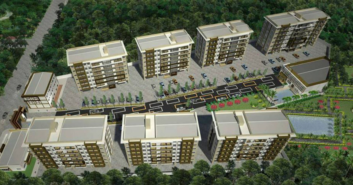 For SaleCondoSriracha Laem Chabang Ban Bueng : Amorn Village Place Condo, suite size 38.06 sq m., 7th floor, Bowin Subdistrict, Sri Racha District.