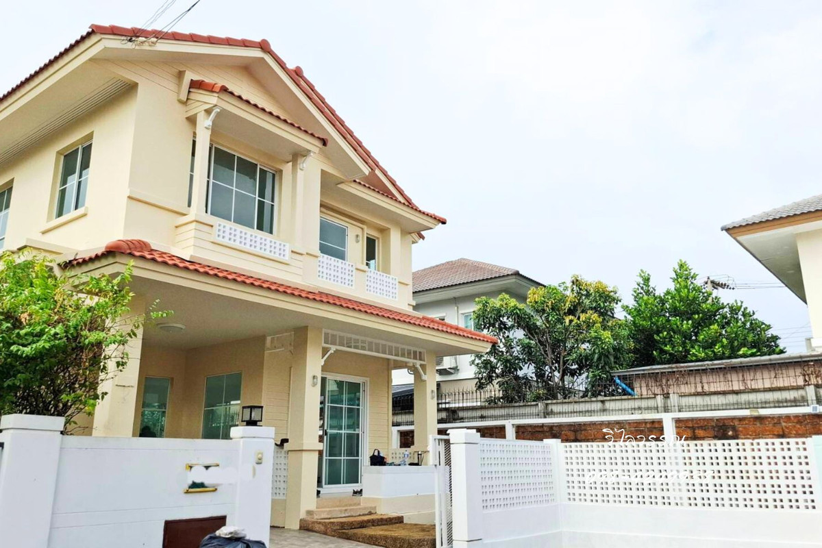 For SaleHousePathum Thani,Rangsit, Thammasat : Single detached house on the corner of Chaiyaphruek 2 - next to Road 345, Bang Khu Wat, good location, convenient travel, connecting to Kanchanaphisek Road, Ratchaphruek Road, Kanlapapruek Road, expressway connecting Chaengwattana Road.