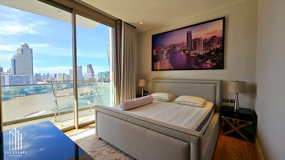 For rent Magnolias Waterfront Residences, a room with a beautiful view along the Chao Phraya River, next to Icon Siam, seeing the water, city, and gardens in one corner. Live a luxurious life in the heart of Bangkok @75,000 Baht Loading...