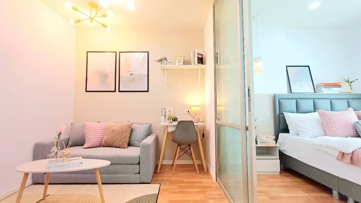 For SaleCondoPattanakan, Srinakarin : Condo for sale, Lumpini Ville On Nut, Phatthanakan, near MRT Si Nut Yellow Line.