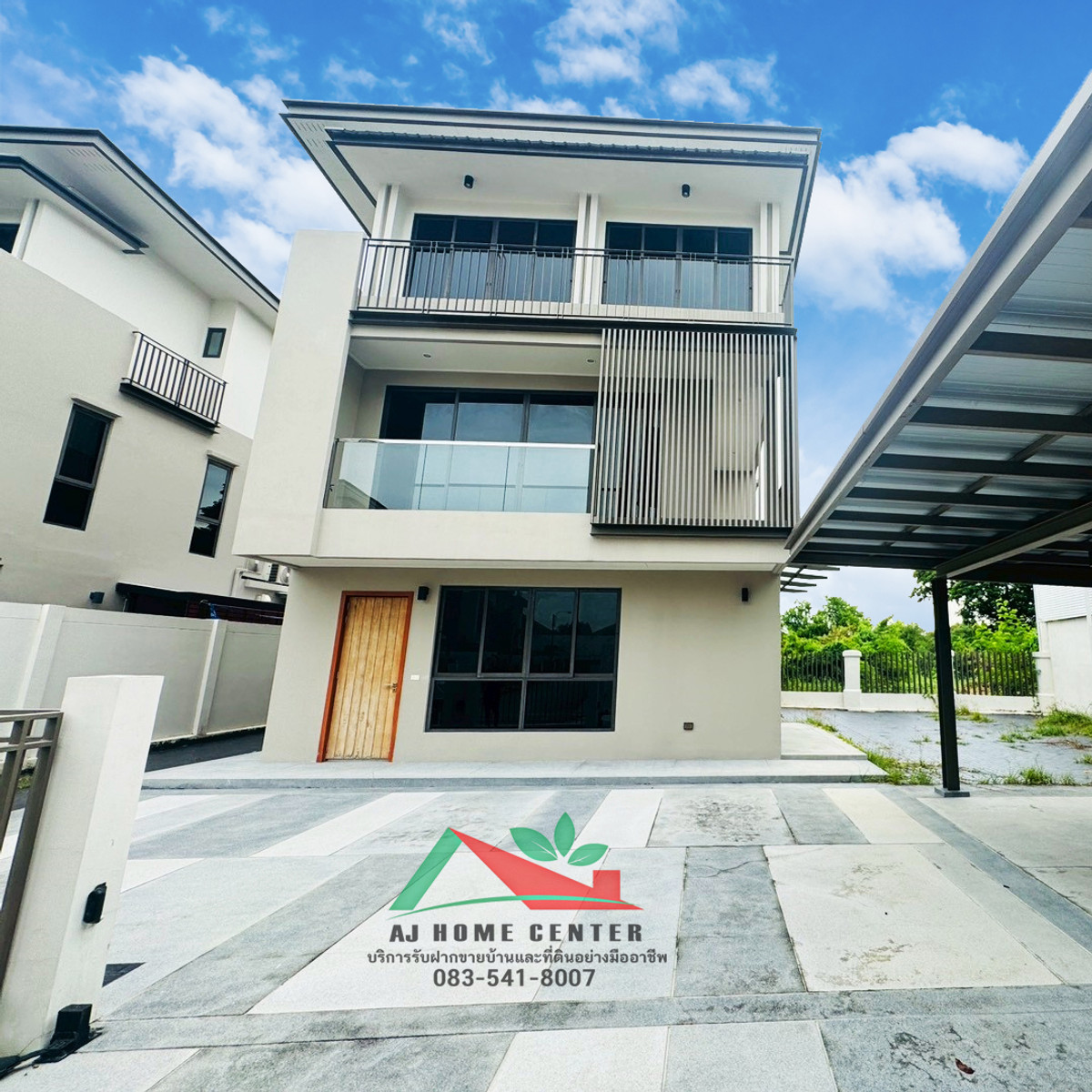 3-storey detached house for sale, 97.1 sq m., behind the edge of the AQ Arbor project, Suan Luang Rama IX-Pattanakarn, beautifully decorated, fully built-in. Loading...