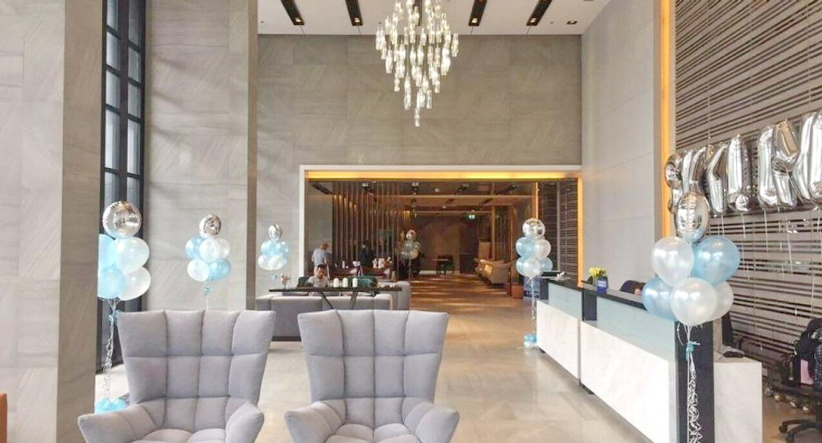 For SaleCondoRattanathibet, Sanambinna : For sale: Skyline Rattanathibet, Skyline Rattanathibet, corner room, same floor as the common area.