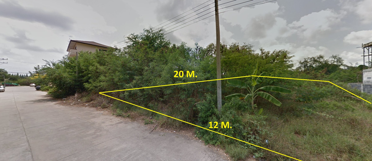 LandSamut Prakan,Samrong : 95059 - Sell/rent empty land 60 sq m. next to the road in Soi Pracha Uthit 90 – width 12 m. suitable for building a house/shop.