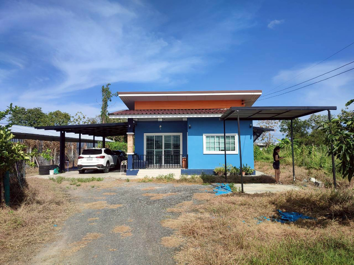 ขายบ้านกาญจนบุรี : 94777 - ขายบ้านเดี่ยว 1 ชั้น ขนาด 261.2 ตร.วา ต.ยางม่วง อ.ท่ามะกา จ.กาญจนบุรี ใกล้ ทางด่วน M81 บางใหญ่ - กาญจนบุรี