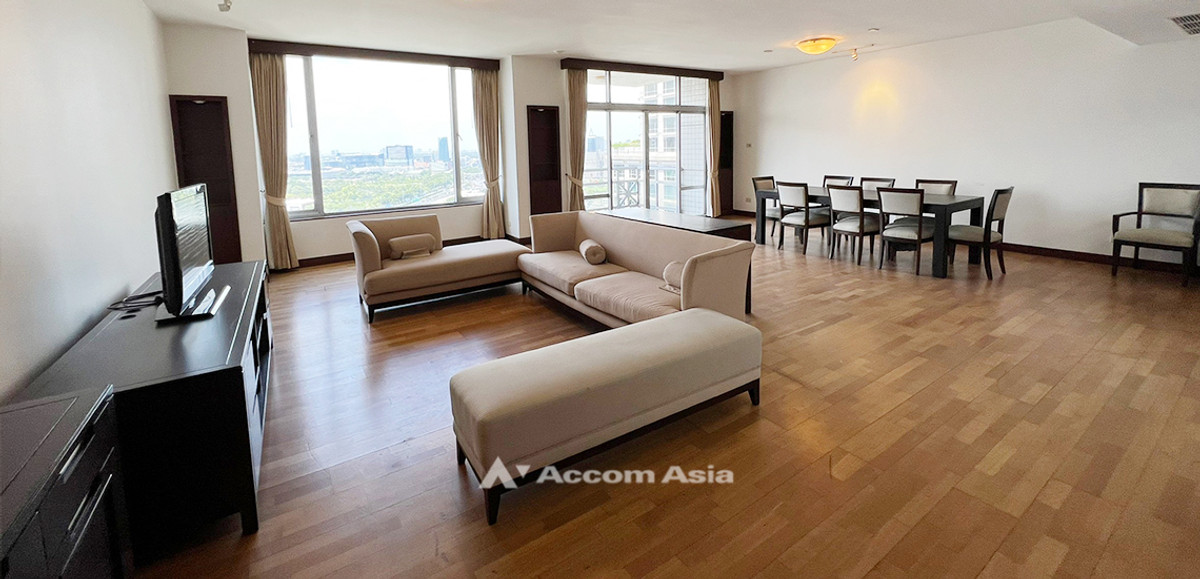 ขายคอนโดวิทยุ ชิดลม หลังสวน : 🔼AccomA🔽 Huge Terrace, Pet friendly Condo with a large balcony and city view at All Seasons Mansion