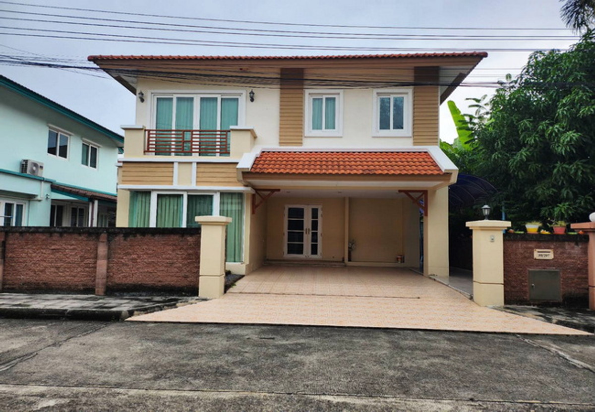 For RentHouseNawamin, Ramindra : Single house for rent Casaville Village Watcharaphon-Sukhapiban 5, area 52.5 sq m, 2 floors, 3 bedrooms, 3 bathrooms, ready to move in.
