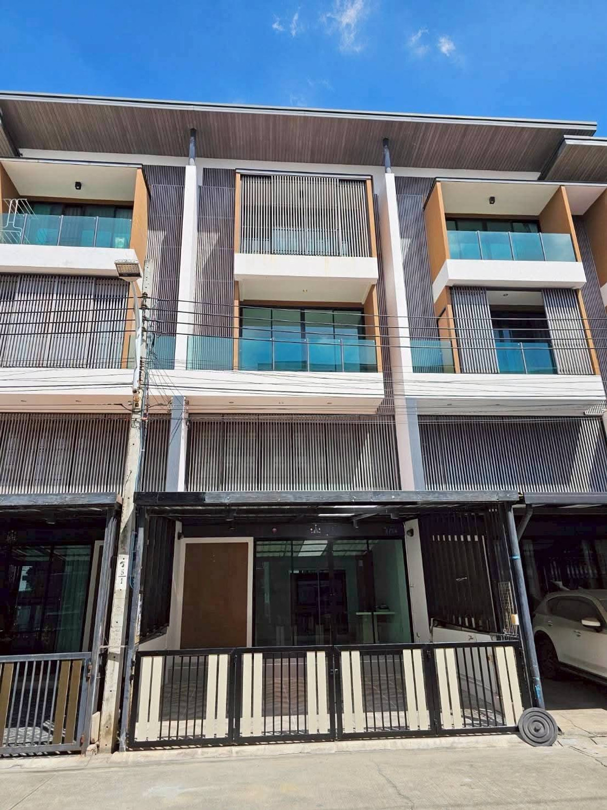 For RentTownhomeRama 2, Bang Khun Thian : 3-story townhome for rent, Anin Town Village, Soi Thian Talay 7