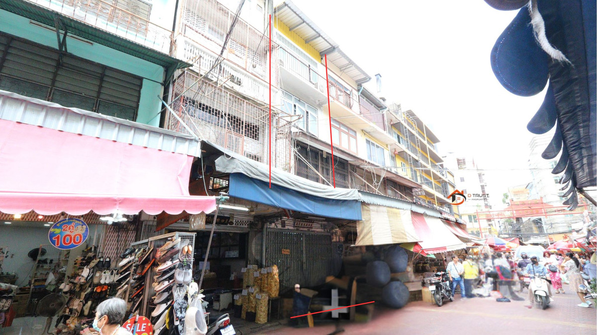 4-story commercial building for sale, Yaowarat 11, Chinatown, Samphanthawong, prime location, suitable for investment, for rent. Loading...