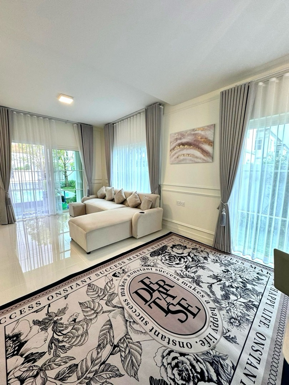 🌟 For rent: 2-storey pool villa detached house at Villaggio 3, Srinakarin-Bangna 3 bedrooms |4 bathrooms. Fully furnished and decorated.💥Rental Fee: 110,000 THB|month.  Loading...
