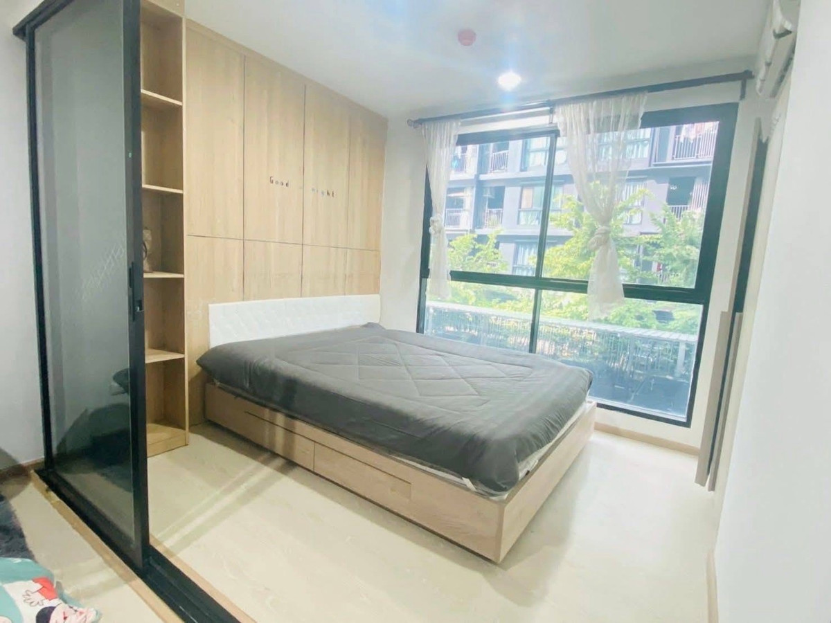 For RentCondoBangna, Bearing, Lasalle : Condo for rent, The Excel Groove, Lasalle, best price in the market. 1 bedroom, 1 bathroom Room size 25 sq m, 2nd floor, complete with furniture and electrical appliances, ready to move in. Good location, convenient travel Located near many important plac