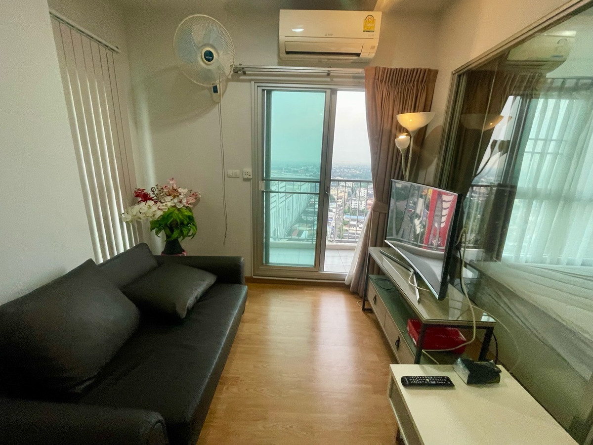 ให้เช่าคอนโดบางแค เพชรเกษม : ให้เช่า ห้องมุมตกแต่งสวย มีเครื่องซักผ้า คอนโด The Parkland Phetkasem ติดรถไฟฟ้า MRT หลักสอง