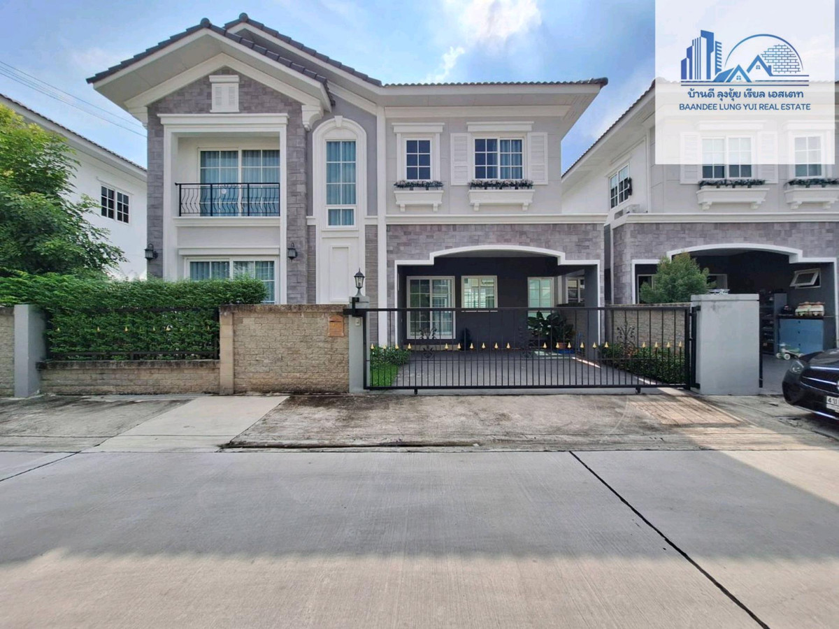 ให้เช่าบ้านลาดกระบัง สุวรรณภูมิ : ให้เช่าบ้านแฝดโกลเด้นนีโอบางนา-สวนหลวง ✈️🎊💸Golden Neo Bangna-Suan Luang 半獨立式住宅出租  