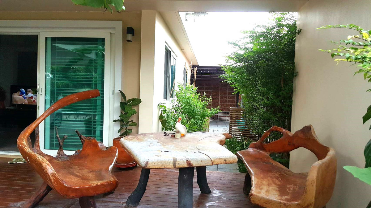 For rent, 2-story detached house, Supalai Garden View Village, Lam Luk Ka Khlong 3, new house condition, added kitchen and garage, fully furnished. Just carry your bag and move in. Loading...