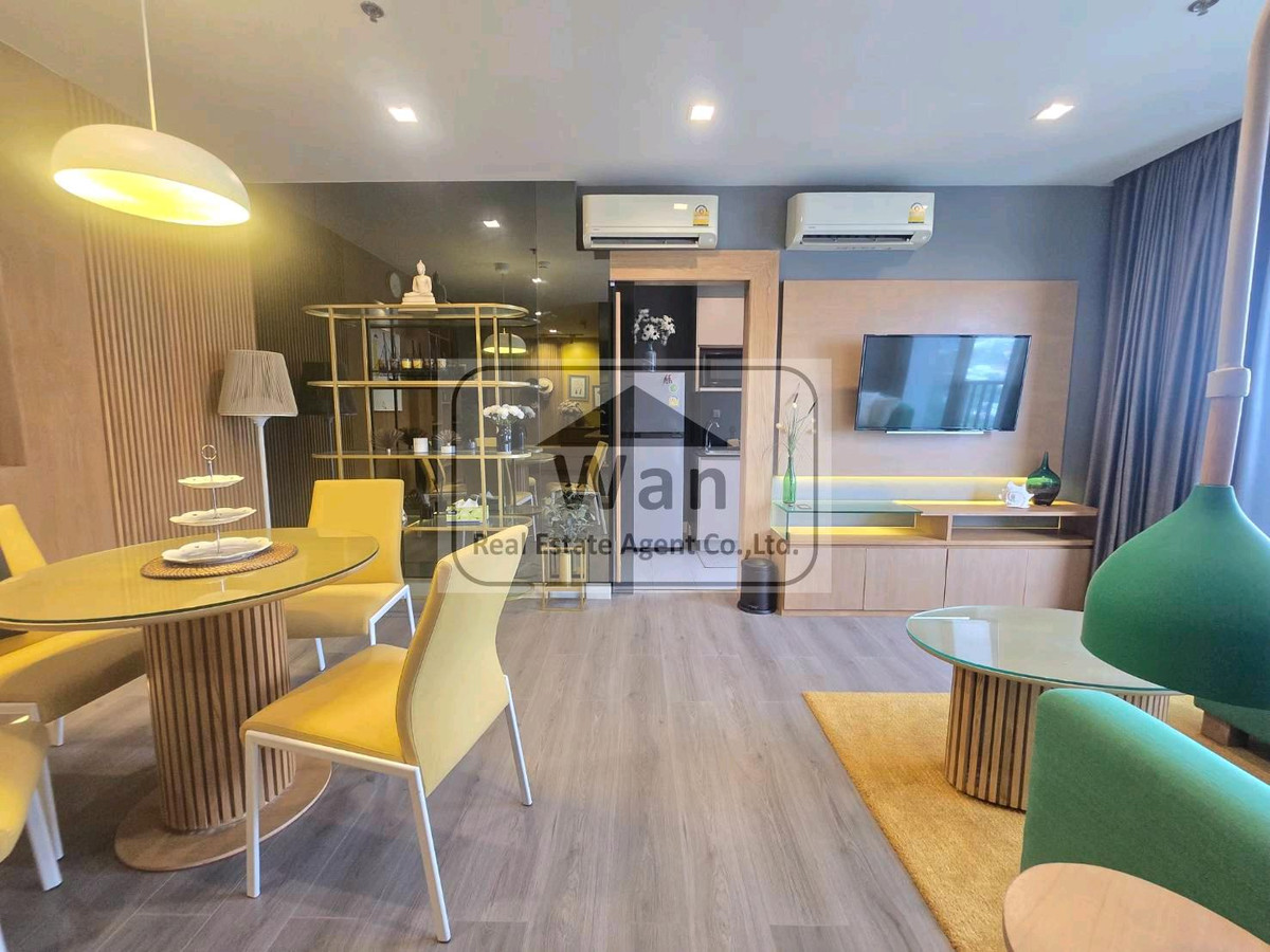 For RentCondoRattanathibet, Sanambinna : Condo for rent, Politan rive, size 60 sq m, beautifully decorated, river view, fully furnished, ready to move in.