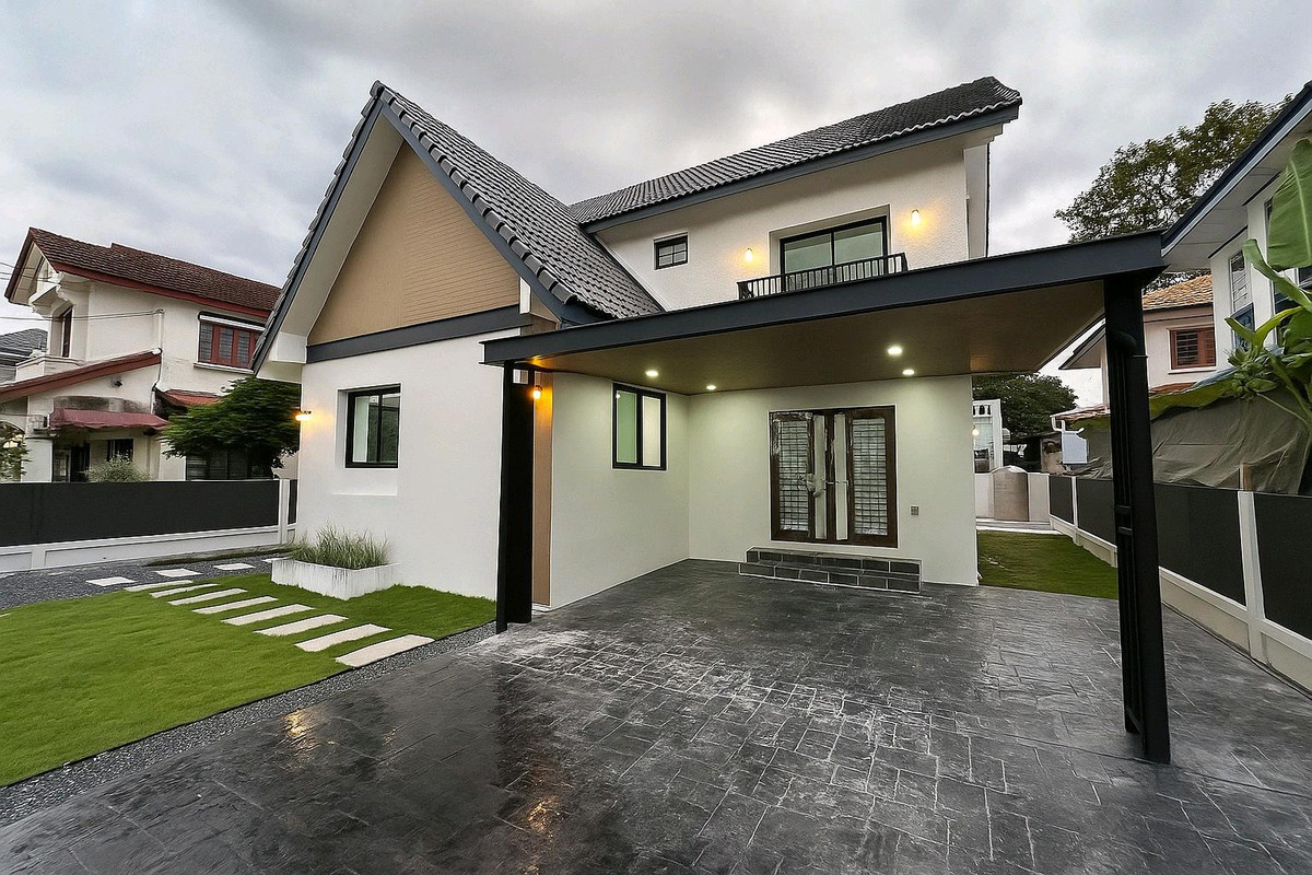 🔥Chonlada Village, Bang Bua Thong, newly renovated single house near the lake, area 84 sq m. Loading...