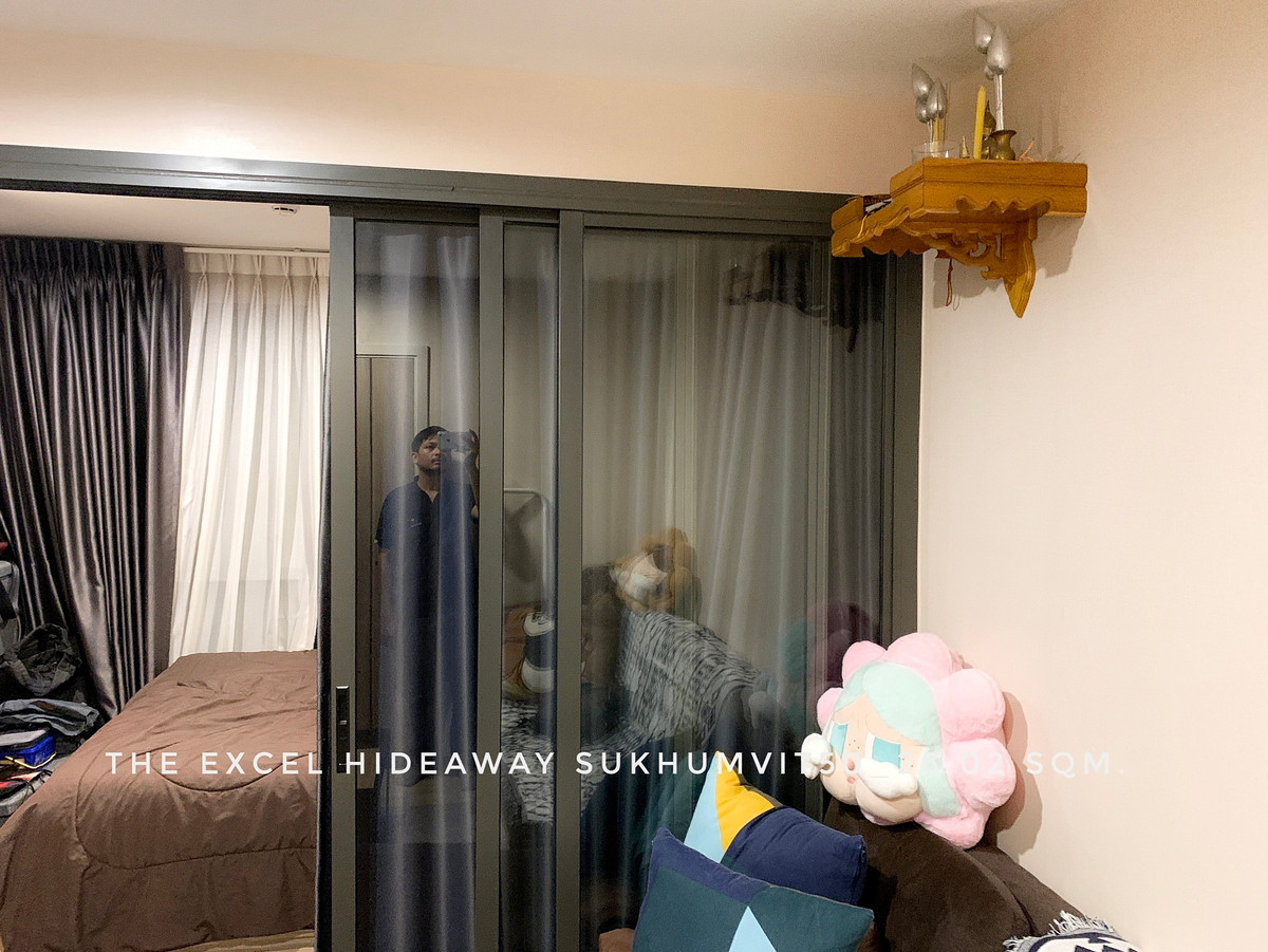 For SaleCondoOnnut, Udomsuk : 🎉Selling at a very special price, The Excel Hideaway Sukhumvit 50, room in good condition, owner lives in it, takes good care of it.