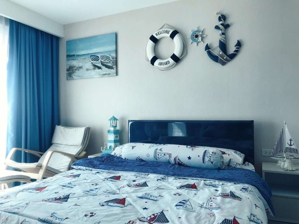 For SaleCondoPattaya, Bangsaen, Chonburi : Selling very cheap!! Seven Seas Condo Resort Jomtien Pattaya, beautiful room, fully furnished, ready to move in, only 1 minute to Jomtien Beach.