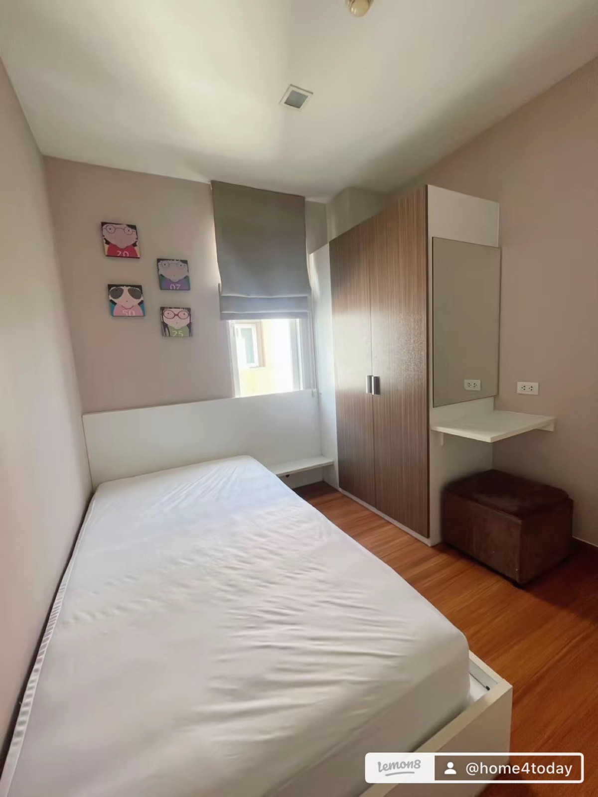 🏢 Condo for rent, corner room, not next to anyone, private, quiet atmosphere, size 40 sq m., spacious room, airy, comfortable, fully furnished. Ready to move in immediately. Loading...
