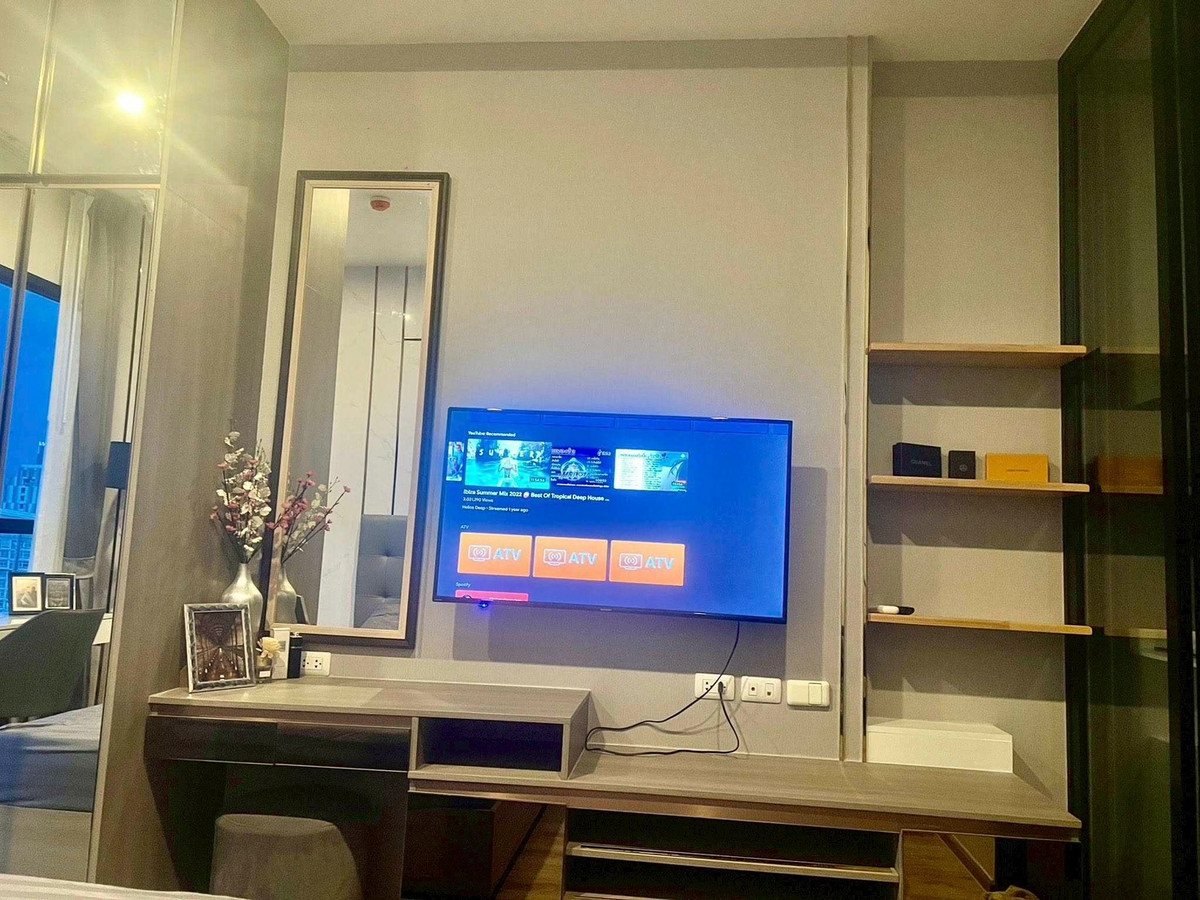 🌇 For rent: KnightsBridge Prime Onnut (KnightsBridge Prime On Nut), luxury condo in the heart of On Nut, beautiful view as far as the eye can see, both the BTS and the curve of the Chao Phraya River ✨ Loading...