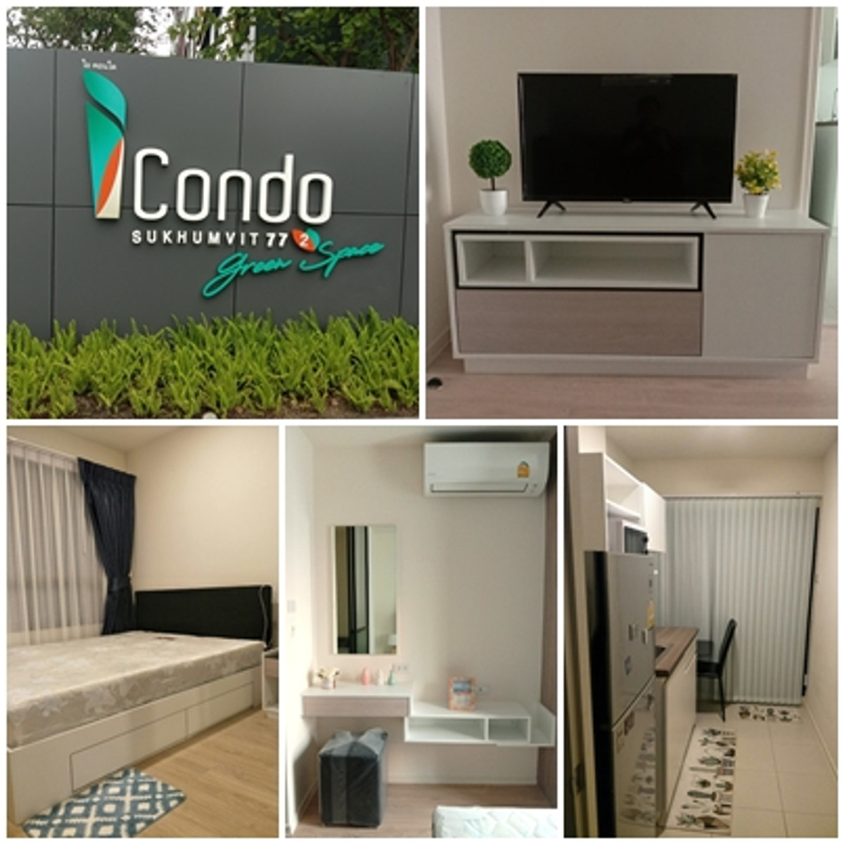 For RentCondoLadkrabang, Suwannaphum Airport : 🏠 For rent I Condo Sukhumvit 77 Lat Krabang 🎉 near Robinson Lifestyle Lat Krabang, near Suvarnabhumi Airport  Empty room ready to move in ✅✅