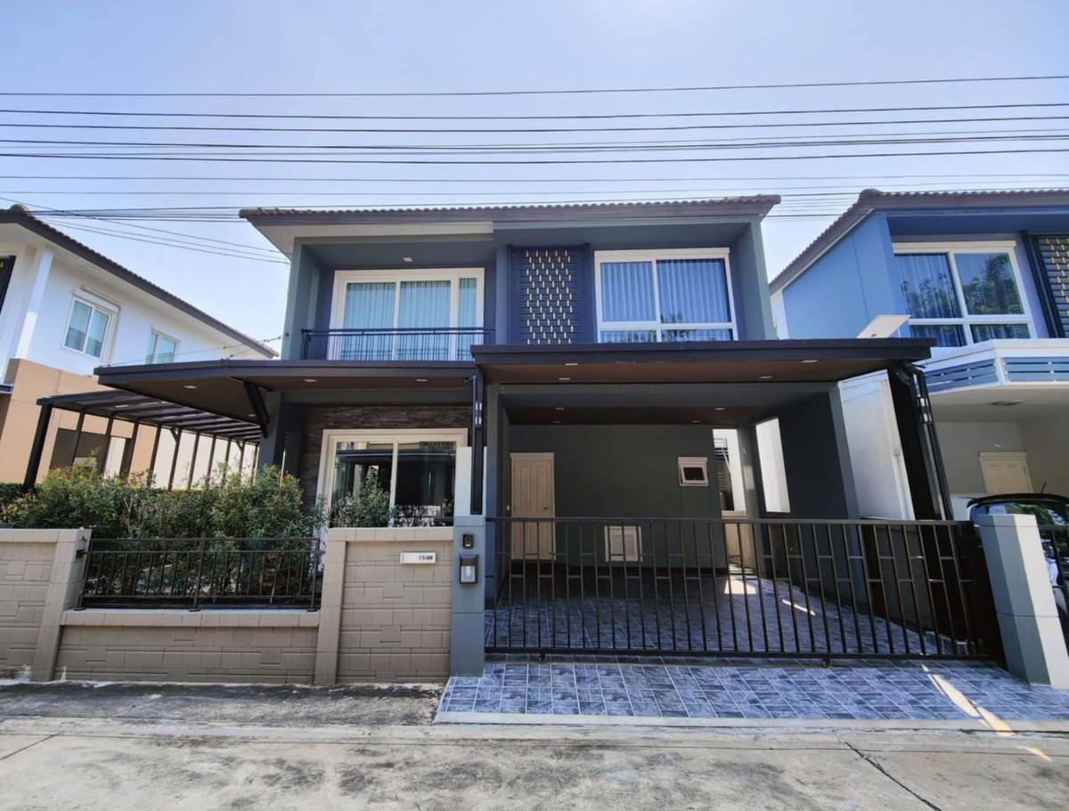 For RentLadkrabang, Suwannaphum Airport : 🏠 Golden Neo house for rent Bangna-King Kaew (Soi King Kaew 31) 🎉 near Suvarnabhumi Airport, beautiful house, complete with furniture and electrical appliances. Ready to move in ✅✅