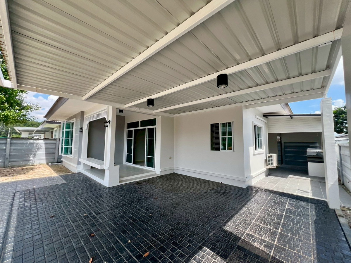 ขายบ้านระยอง : 94864 - ขายบ้านเดี่ยว ชั้นเดียว หลังริม ม.พรภิรมย์ แกรนด์ มาบข่า อ.นิคมพัฒนา จ.ระยอง (HOUSE for SALE PORNBHIROM Mab Kha, Nikompattana, Rayong)