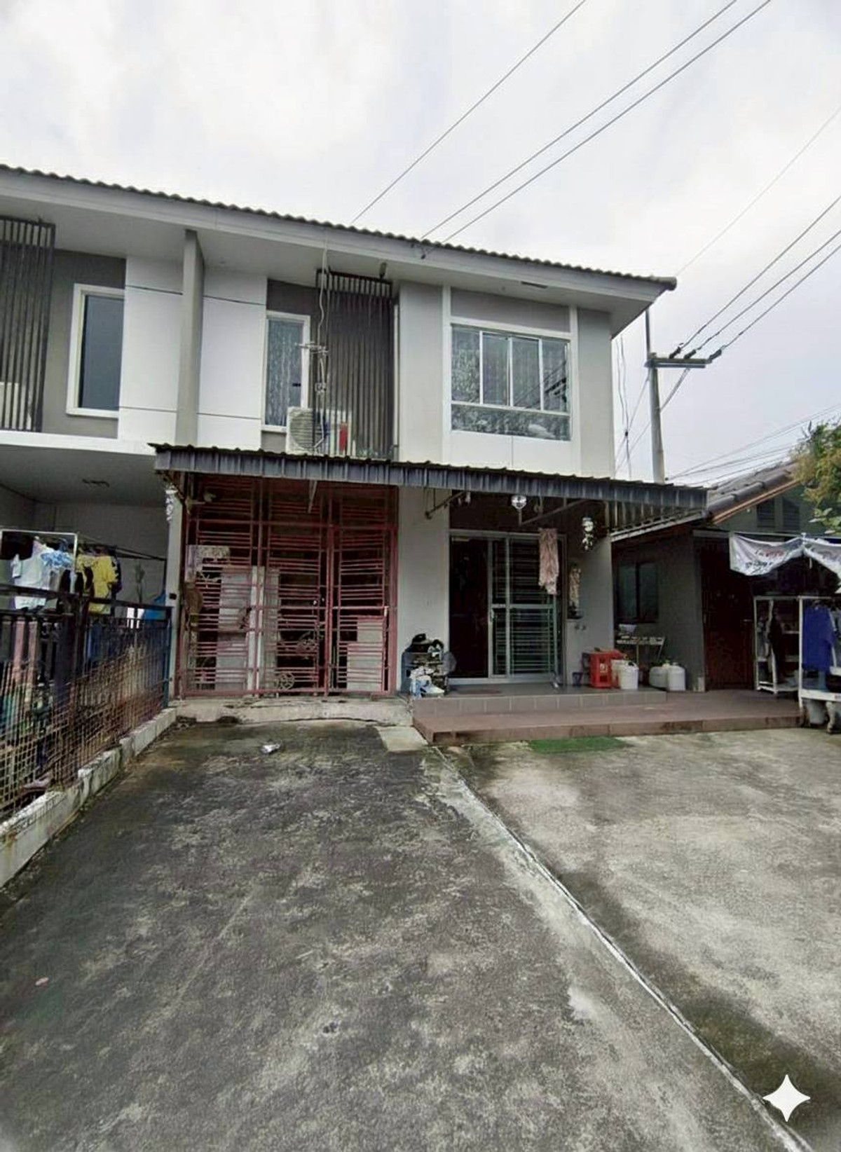 For SaleTownhomeMahachai Samut Sakhon : 95247 - 2-story townhouse for sale, Pruksa Ville Village 67, house ready to move in, single house function, Om Noi, Sam Phran.