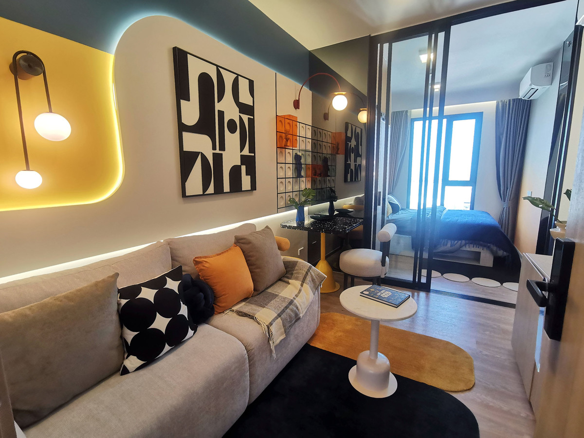 For SaleCondoNonthaburi, Bang Yai, Bangbuathong : ✅NEW special price!! 1 bedroom type, 25 sqm. (kitchen next to balcony) Plum Condo New West, next to Central Westgate and IKEA Bang Yai.