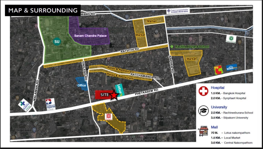 For RentLandNakhon Pathom : 🔥Urgent sale + 🔥Nakhon Pathom land next to Lotus