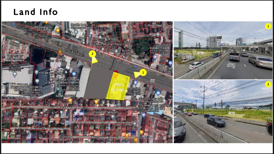 For SaleLandChaengwatana, Muangthong : 🔥Urgent sale + 🔥Land in Chaengwattana Hotel